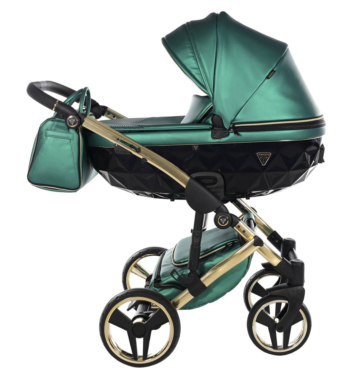 wózek wielofunkcyjny Junama Flu Line 02 green  funkcje Dadi Shop