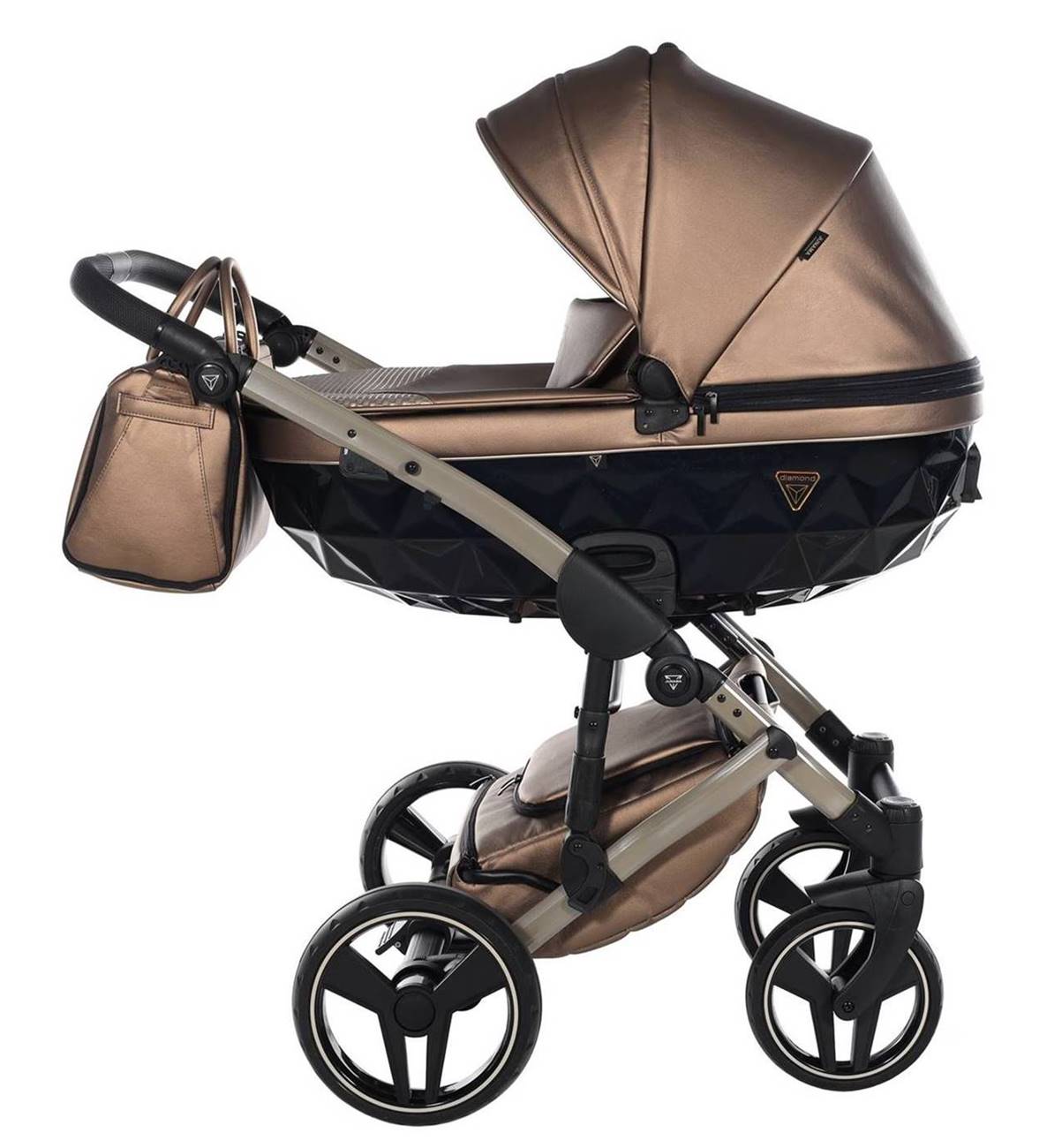 Junama Fluo wózek dziecięcy 2w1, kolor 03 brązowy (brown), dostępny w sklepie Dadi-Shop