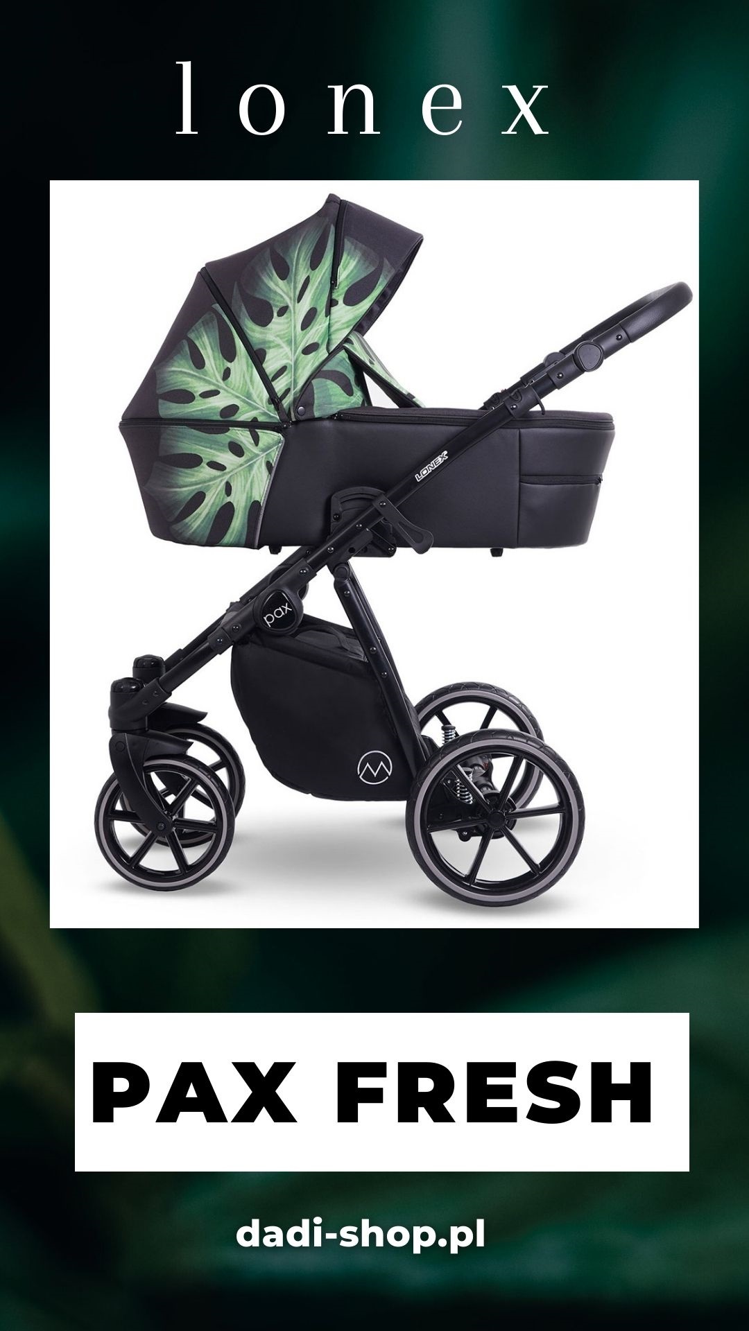 wózki dziecięce dla niemowląt lonex pax fresh