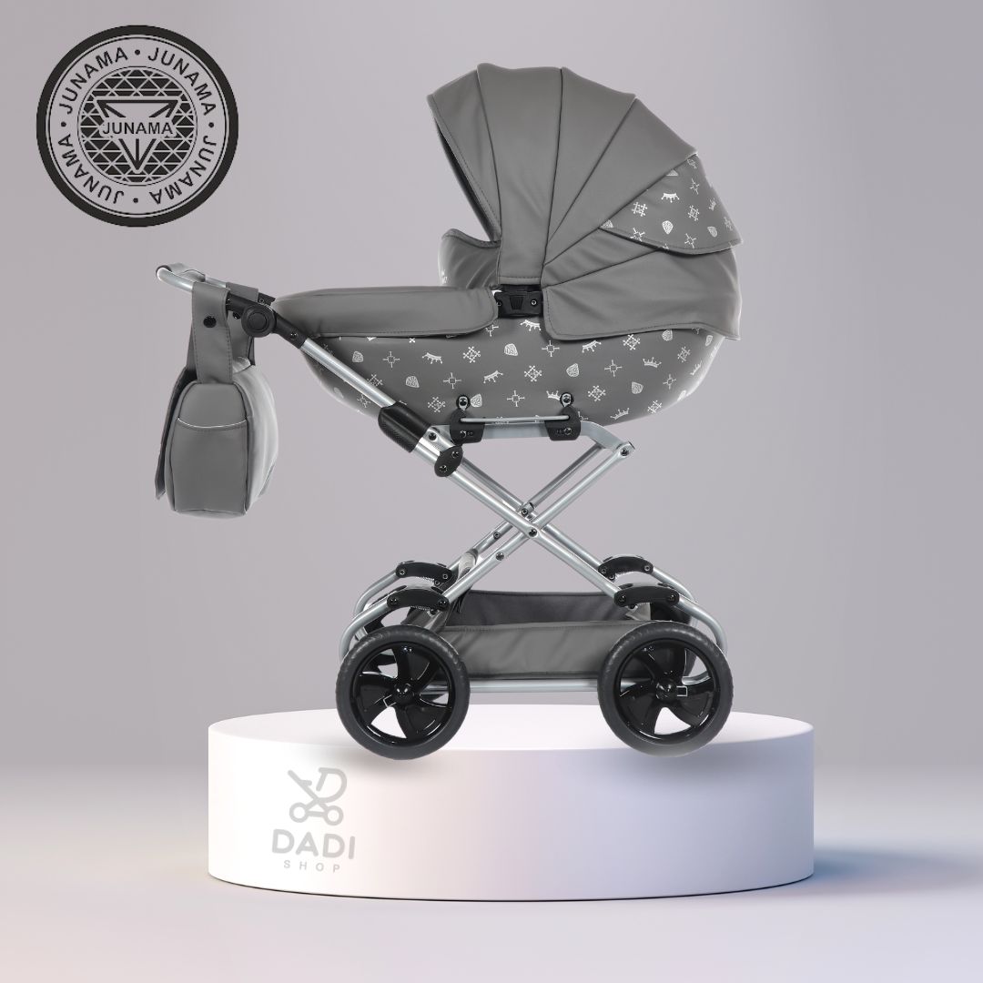 Wózek dla lalek Imperial Mini od TAKO  03– elegancki, lekki i funkcjonalny model z regulowaną rączką, amortyzatorami i solidną konstrukcją, zapewniający komfort i wygodę podczas zabawy.