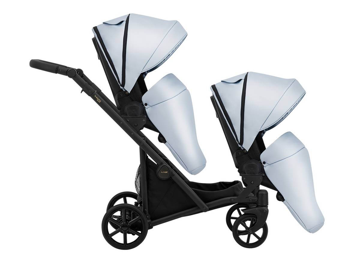 Spacerówka ID-22 Eco Baby Blue Metalic, nowoczesny i elegancki wózek dziecięcy w kolorze niebieskim, wykonany z materiałów Eco.