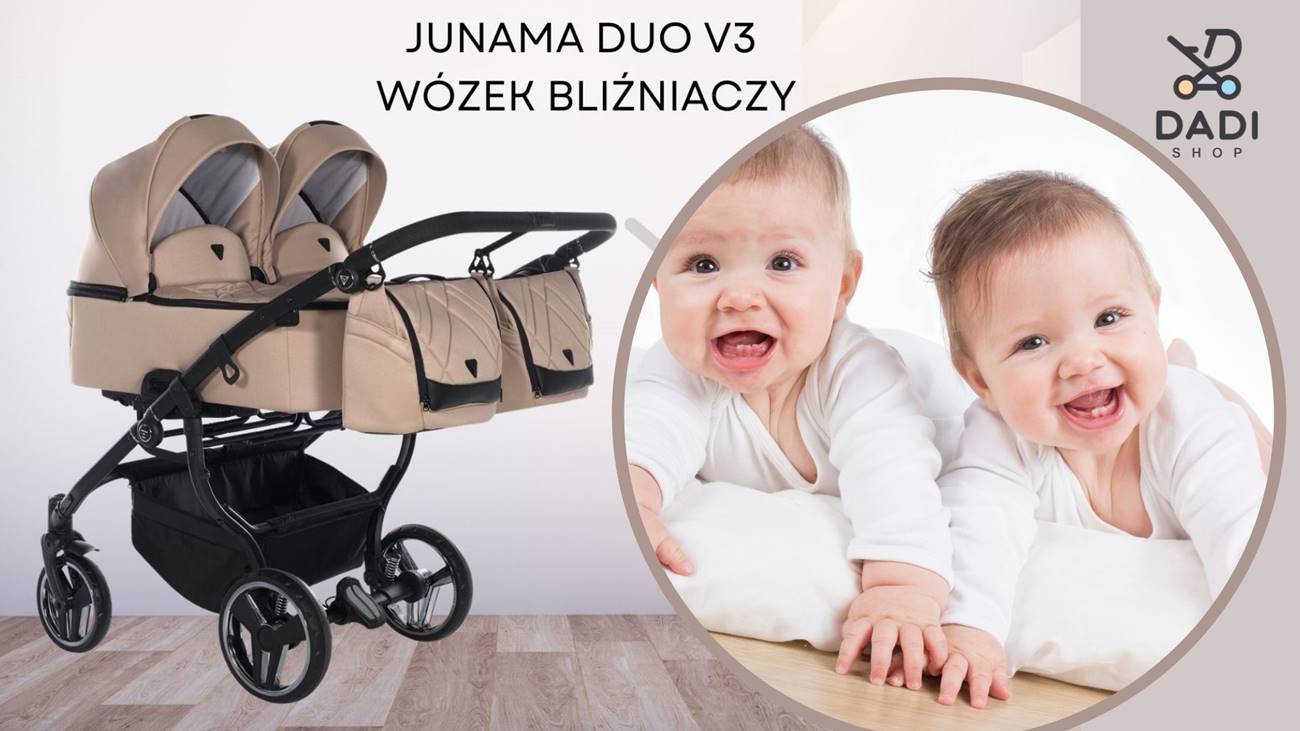 Junama Duo V3 3w1 – wygodne gondole obok siebie
