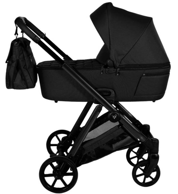unama Ellegante 04 czarny Black – wózek dziecięcy premium 2w1, sklep Dadi-Shop