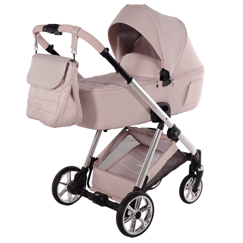 Junama Ellegance Elegance Tako czarny 04 Black – prezentacja gondoli wózka dziecięcego,  05 pink