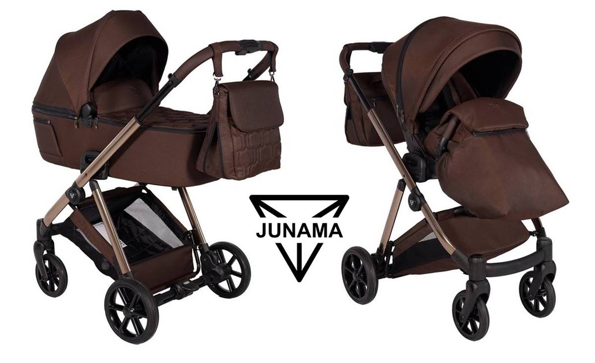 Junama Ellegante - gondola i spacerówka bokiem kolor 08 brown