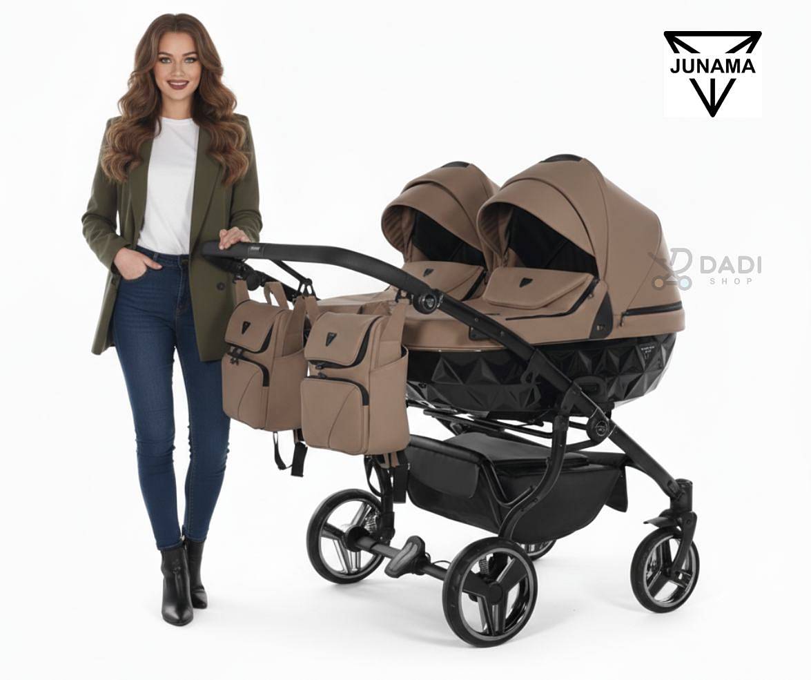 junama diamond duo wózek wielofunkcyjny dla bliźniaków 4w1 kolor 04 bez braz  sesja studyjna dadi shop