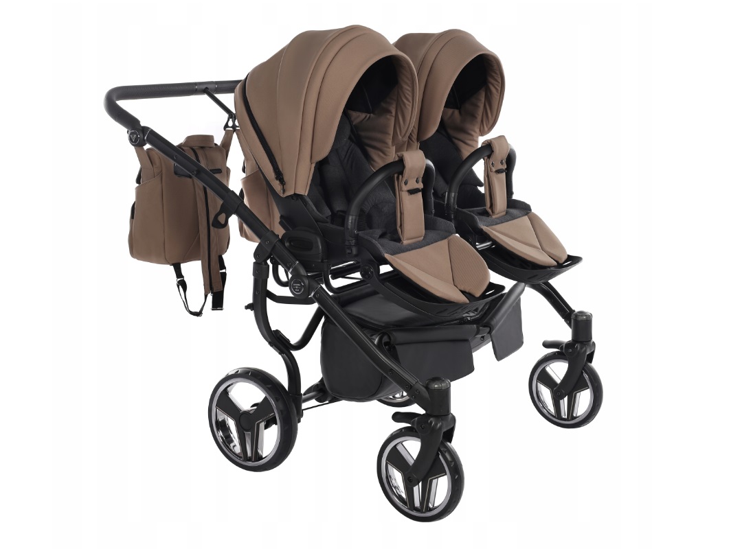 junama basic duo 04 wózek bliźniaczy spacerowki z regulacja oparcia i pasami bezpieczeństwa dadi shop