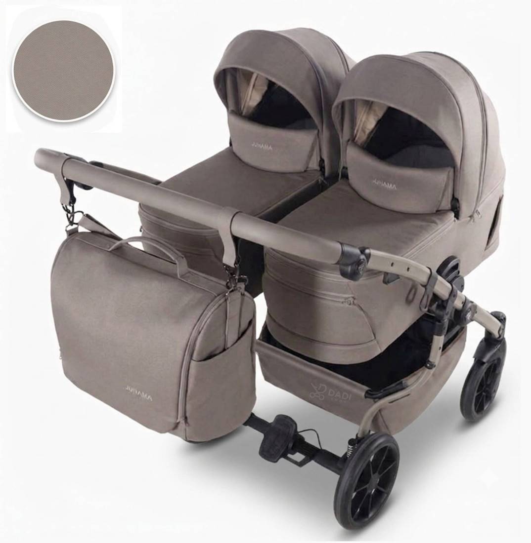 Junama Duo V4 w kolorze capucino 03 dwie gondole