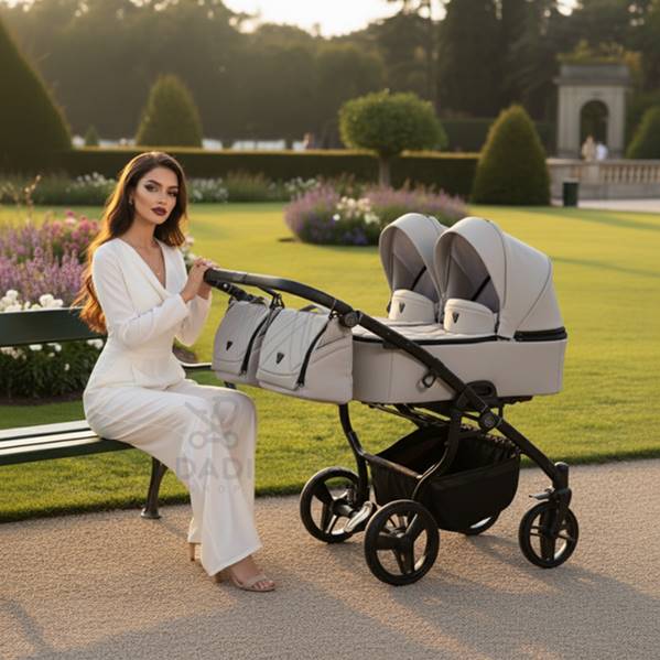 bliźniak wózek wielofunkcyjny 3w1 Junama Duo V3 Eco plener park Dadi-Shop