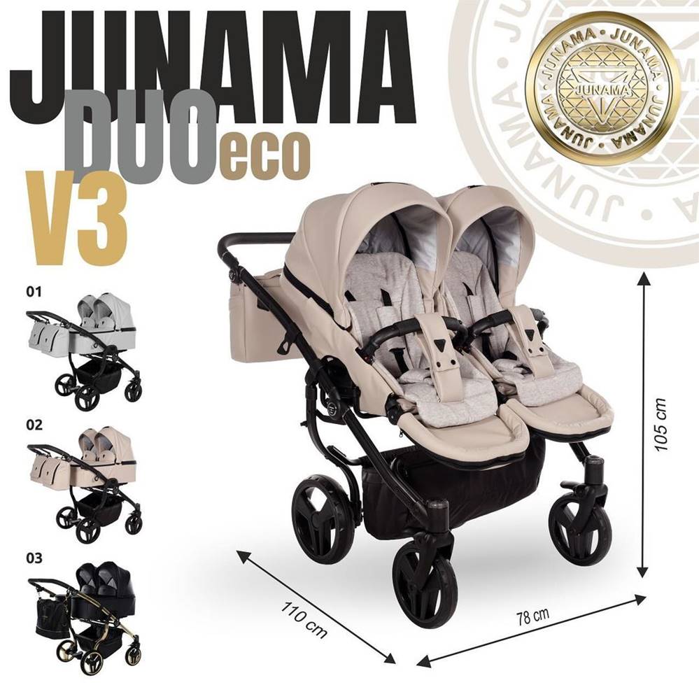 Junama Duo V3 Eco stelaż wózka bliźniaczego, lekki i stabilny. dadi-shop