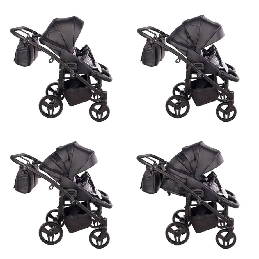 czarny wozek blizniaczy 3w1 spacerowki funkcje junama duo v3 dadi shop