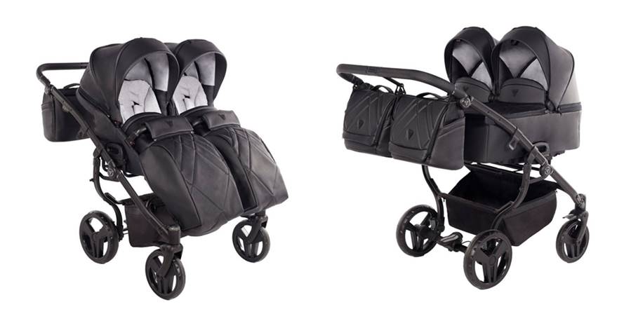 Junama Duo V3 Eco 03- wózek głęboko spacerowy dla bliźniąt