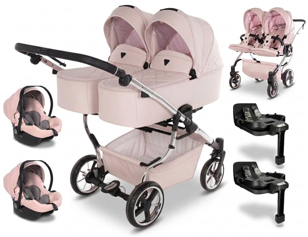 Junama Duo V3 Eco zestaw 4w1 – z bazami obrotowymi i fotelikami