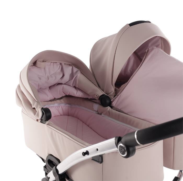 wnętrze gondoli w wózku bliźniaczym junama duo v3 eco rosa 04