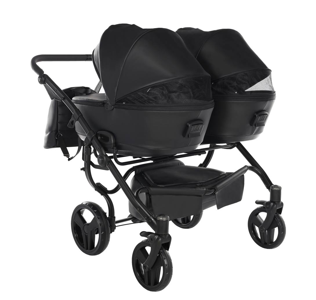 Zaawansowany system cyrkulacji powietrza w czarnej gondoli Junama Space Duo 03 Black.