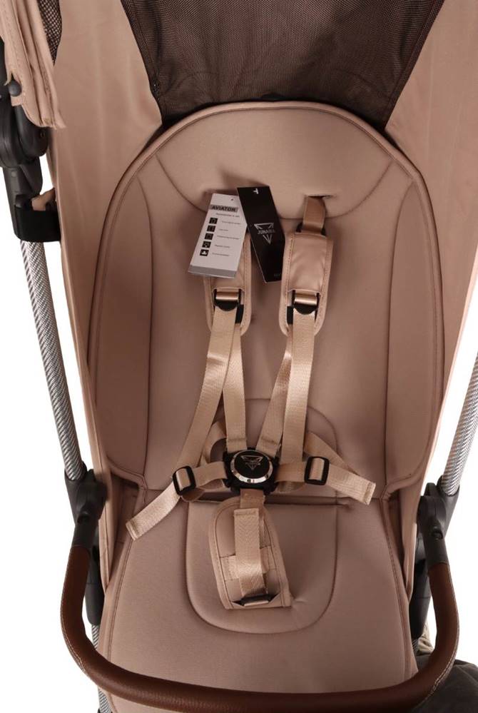 JUNAMA AVIATOR 5-punktowe pasy bezpieczeństwa w spacerówce dla dziecka