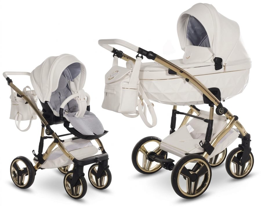 Junama Candy Premium 02 White 2w1 – gondola i spacerówka