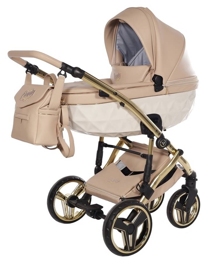 Junama Candy Premium 05 Beige 2w1 – beżowy wózek dziecięcy