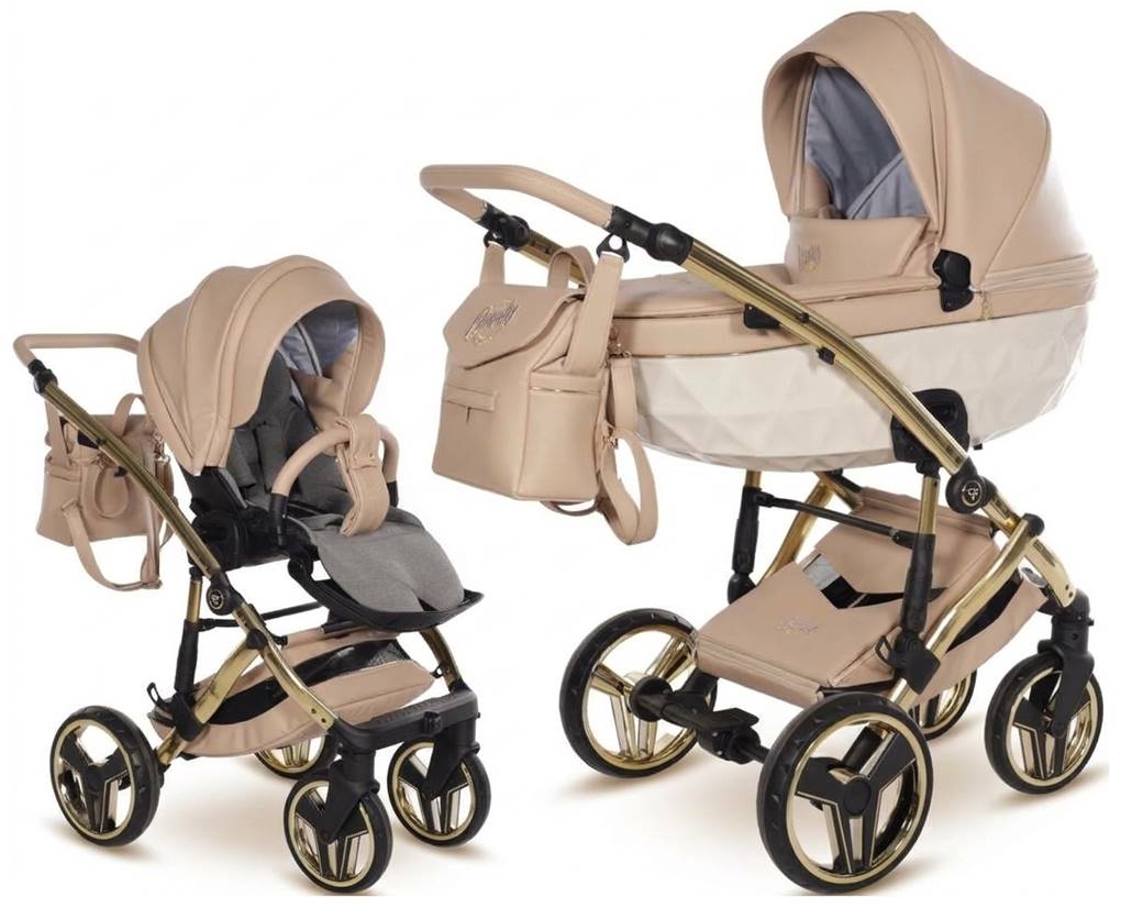 Junama Candy Premium 05 Beige 2w1 – beżowy wózek dziecięcy