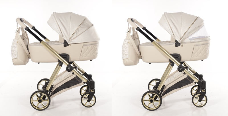 Junama Ellegante Beige 2w1 z gondolą. Luksusowy, elegancki wózek niemowlęcy z zaawansowanym systemem wentylacji gondoli. Kremowy beż, wysoka jakość wykonania, lekka rama. Produkt premium dla noworodka!