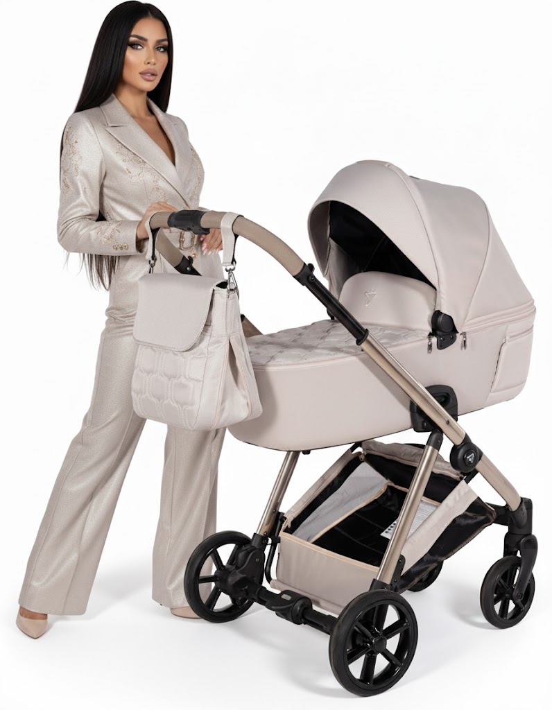 Zdjęcie detail – pikowana tapicerka i detale z ekoskóry w Junama Elegante 4w1