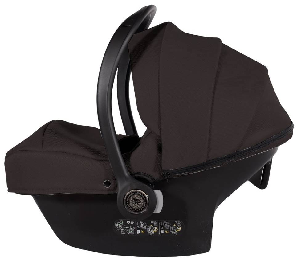 Brązowy fotelik Cosmo i-Size do zestawu 3w1 Junama Termo Line Ellegante Chocolate