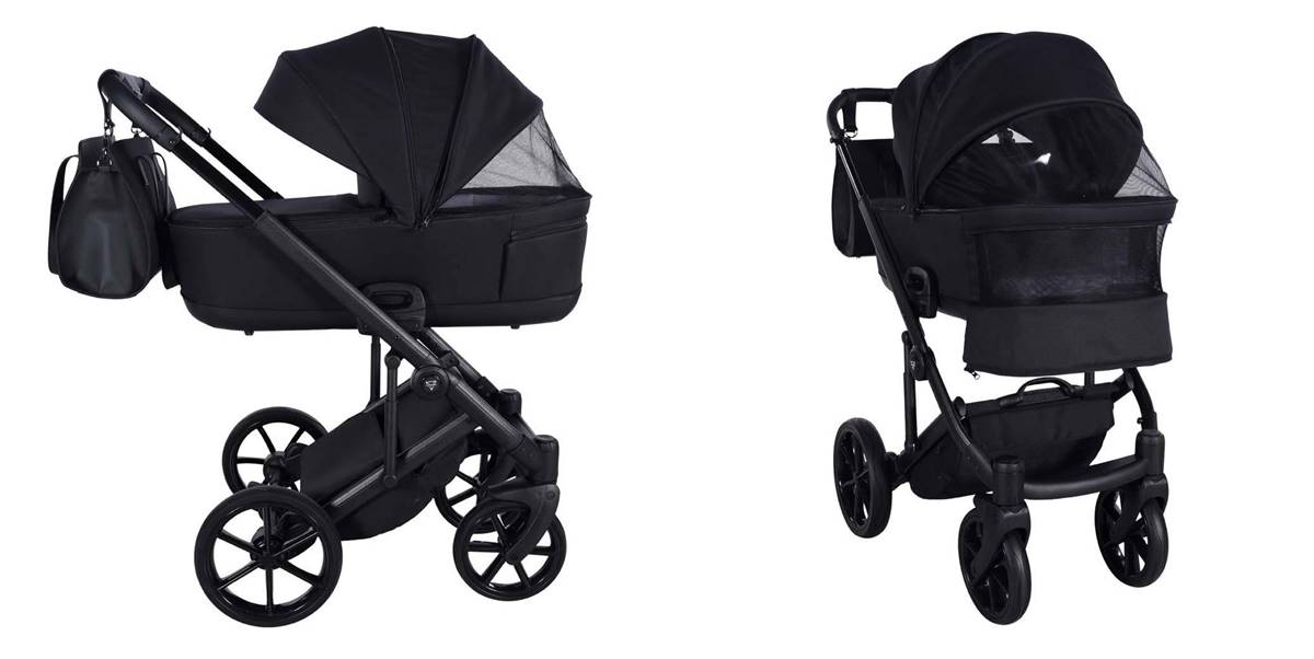 Wózek 3w1 Junama Ellegante Termo wentylowane okienko gondoli dla komfortu dziecka