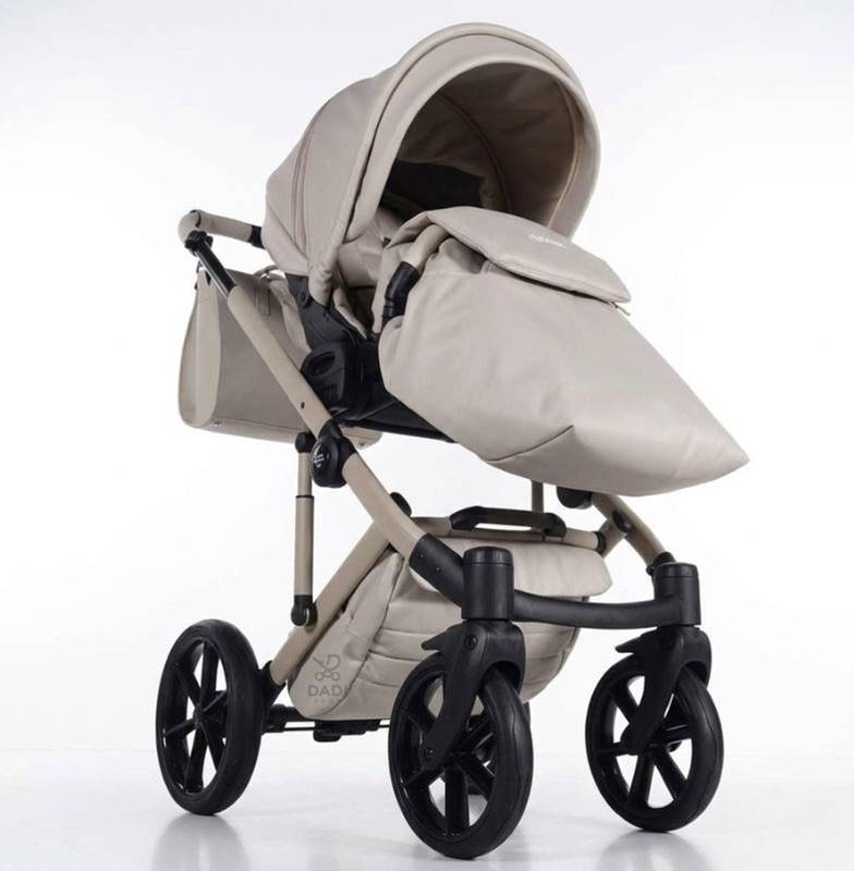 Junama Termo Ellegante 2w1 Light Beige – spacerówka wózka dziecięcego z osłonką na nogi w kolorze beżowym.