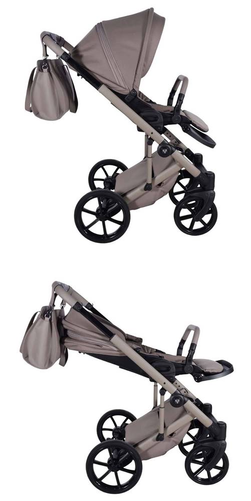 Regulacja oparcia spacerówka Junama 4w1 cappuccino