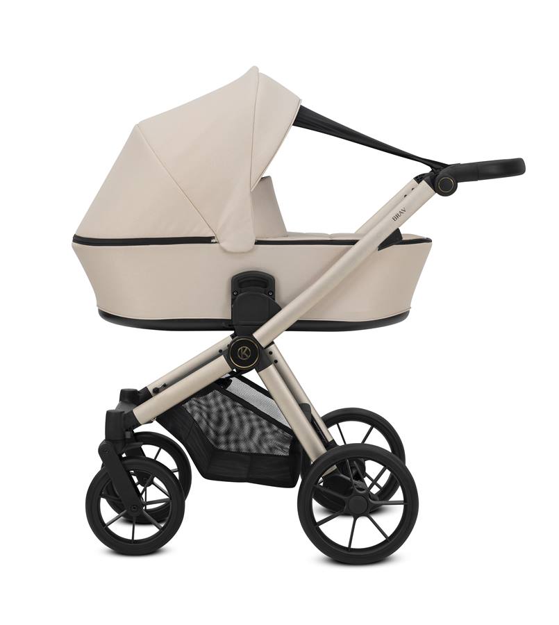 Gondola z wbudowaną blendą przeciwsłoneczną w wózku Kunert Brav 3w1