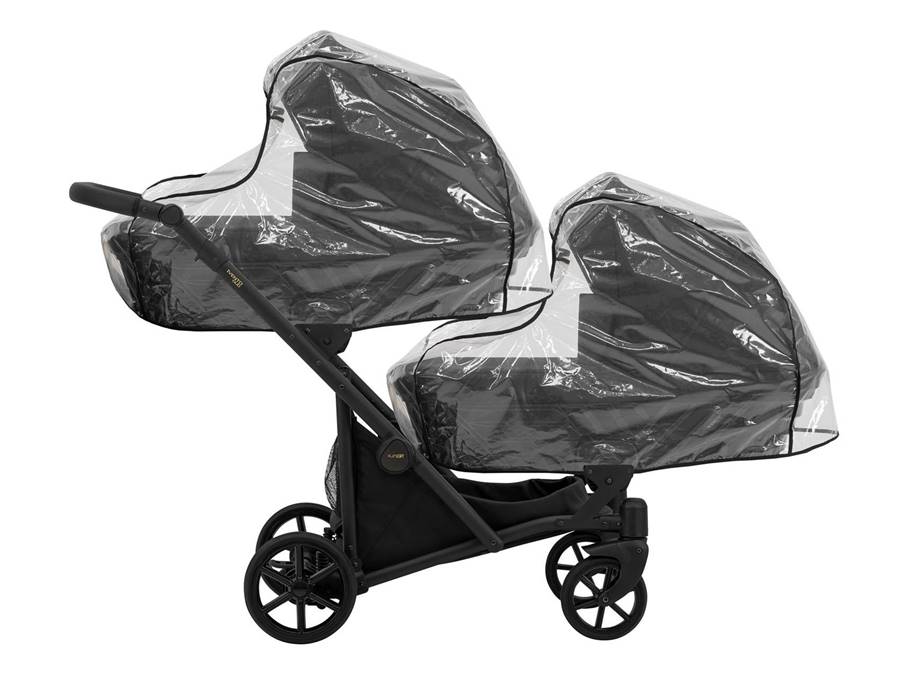 Folia przeciwdeszczowa do wózka dla bliźniąt kunert ivento duo