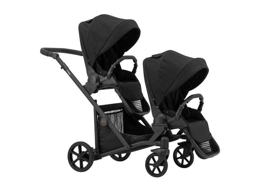 Dwa siedziska spacerowe w wózku dla bliźniąt Ivento Duo kunert - prezentacja wózka