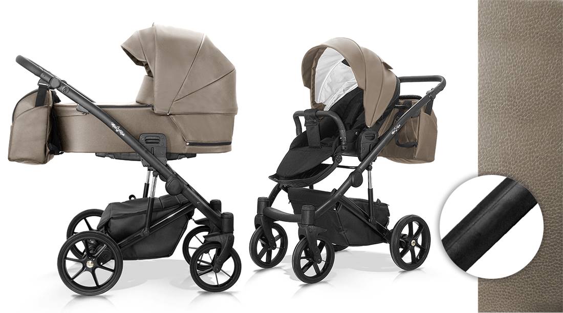 wózek 2w1 lluvia milu kids kolor 13 brązowwy - sklep dadi-shop