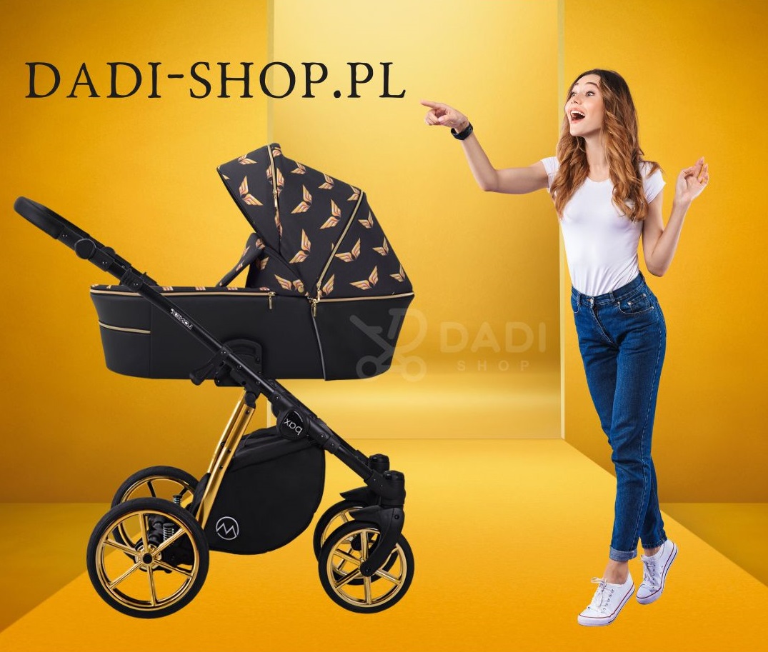 lonex pax wings black stroller with golden wings