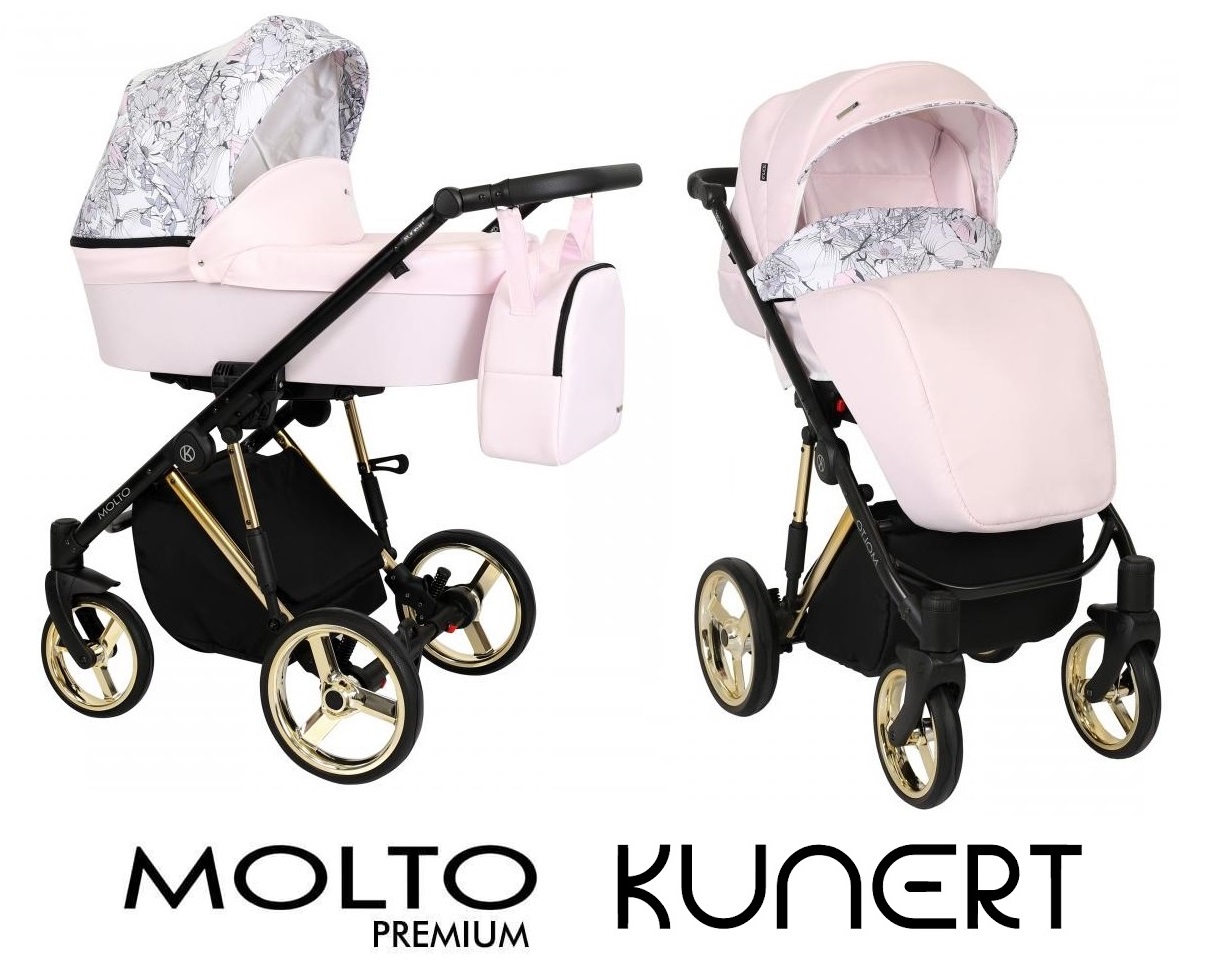 wózek dziecięcy 3w1 dla dziewczynki  Kunert Molto Premium 01