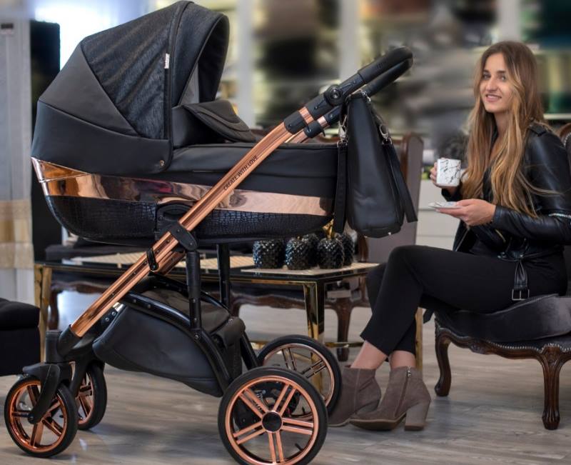 wózek dzieciecy Monte Negro Wiejar sesja z modelką
