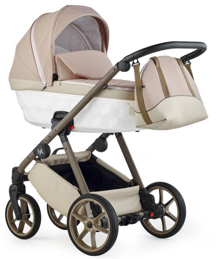 Wózek 4w1 Natoni Abis z bazą Isofix – ciemnozielony model zapewniający komfort i bezpieczeństwo, dostępny w sklepie Dadi-Shop.