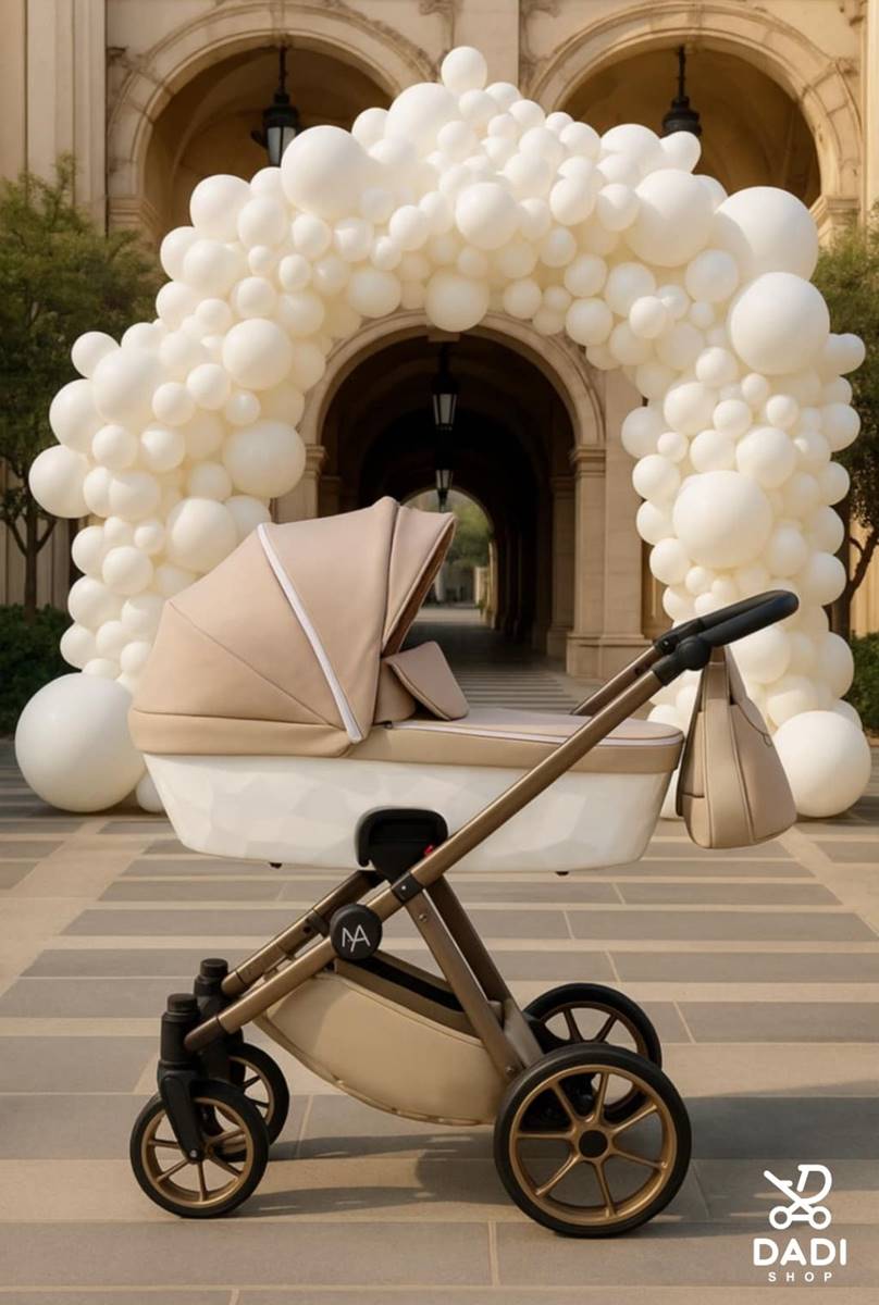 Natoni Baby - Abis -  beige pram for baby