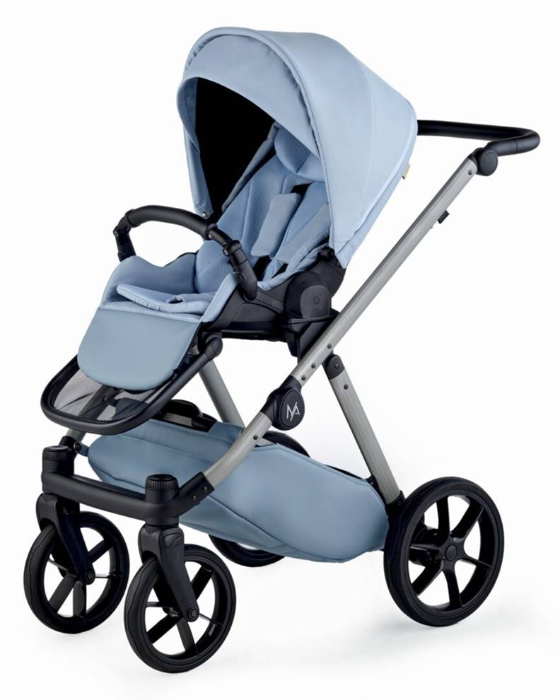 Spacerówka Natoni Abis w kolorze niebieskim Powder Blue – wielofunkcyjny wózek dziecięcy, dostępny w sklepie Dadi-Shop.