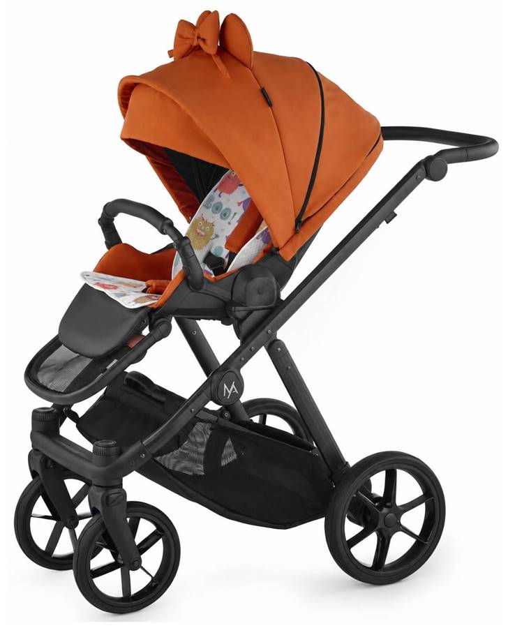 Urocza spacerówka z kokardą - Natoni Joy New w kolorze pomarańczowym