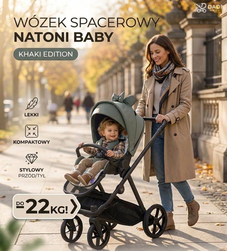 dlaczego warto kupić spacerówkę natoni joy new inofografika