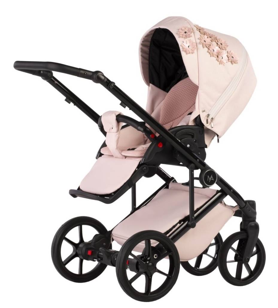 Wózek wielofunkcyjny 3w1 dla dziewczynki Natoni Vespa Blossom Bubblegum – różowa spacerówka