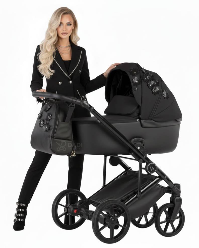 Wózek głęboko spacerowy marki Natoni model Vespa Blossom Licorice.