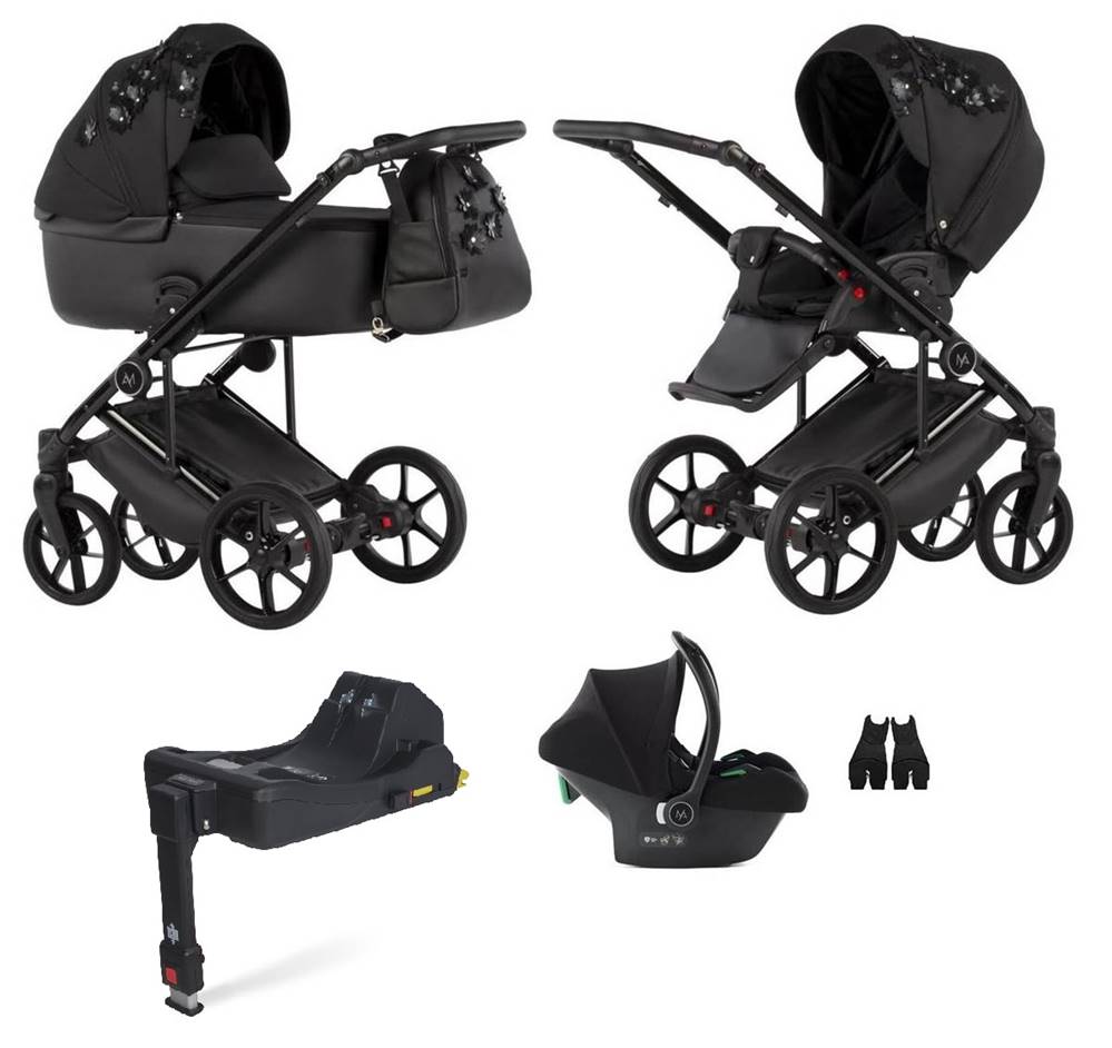 Wózek 4w1 z bazą Isofix Natoni Vespa Blossom – gondola, spacerówka, fotelik, kompletny zestaw