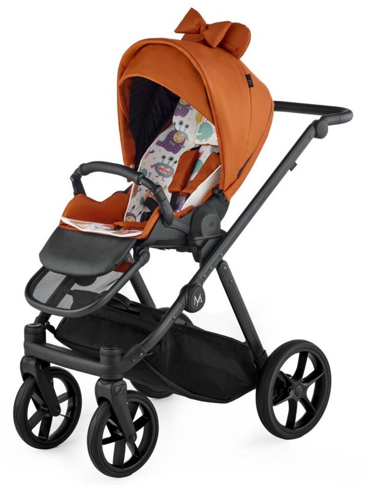Wózek spacerowy Natoni Joy New w kolorze rudym pomarańcz