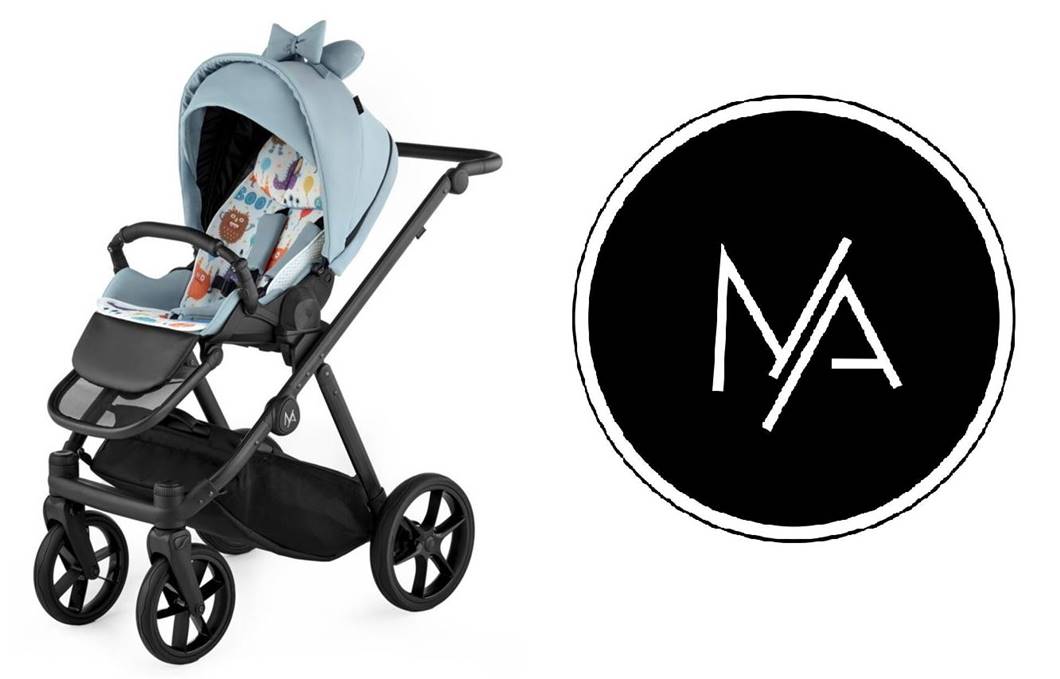 Wózek spacerowy Natoni Joy New Green Sheen z dużymi kołami, w odcieniu błękitno-turkusowym, dla dzieci do 22 kg — sklep Dadi-Shop.