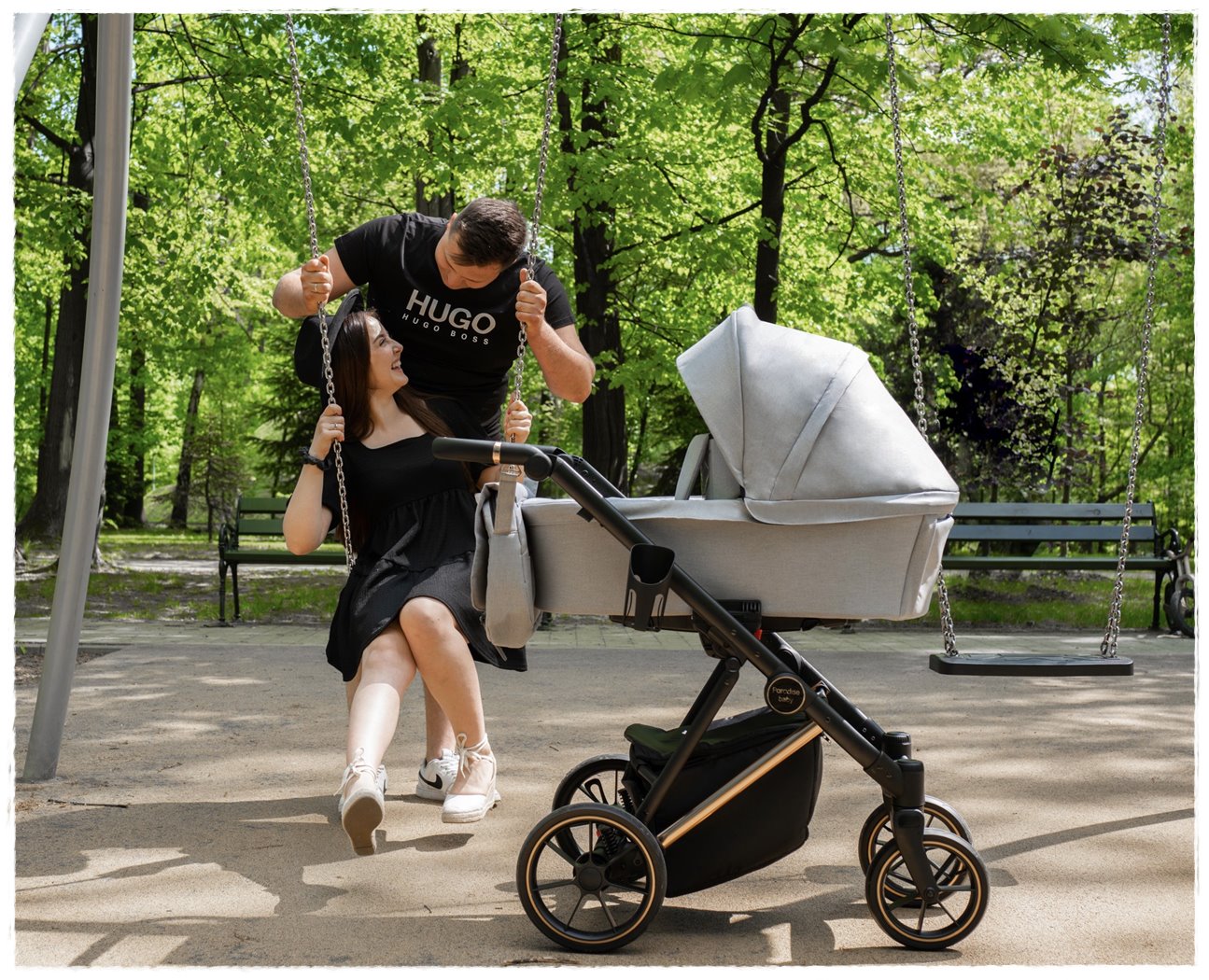 wózek dziecięcy VR spacer z wózkiem  wielofunkcyjny paradise Baby