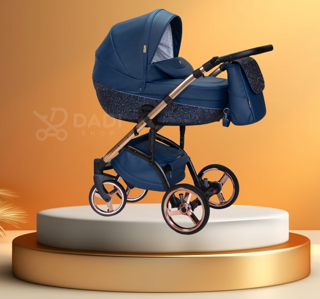 Wózek Dziecięcy - WIejar Modo Glitter Blue  Star Exclusive - Polish prams - Dadi-Shop