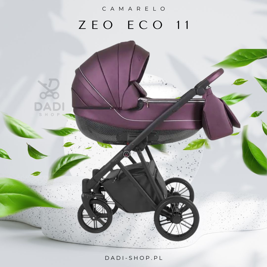 Camarelo Zeo Eco 4w1 – elegancki i funkcjonalny wózek z gondolą, spacerówką, fotelikiem Avionaut Cosmo i bazą ISOFIX, idealny na każdy etap rozwoju dziecka.