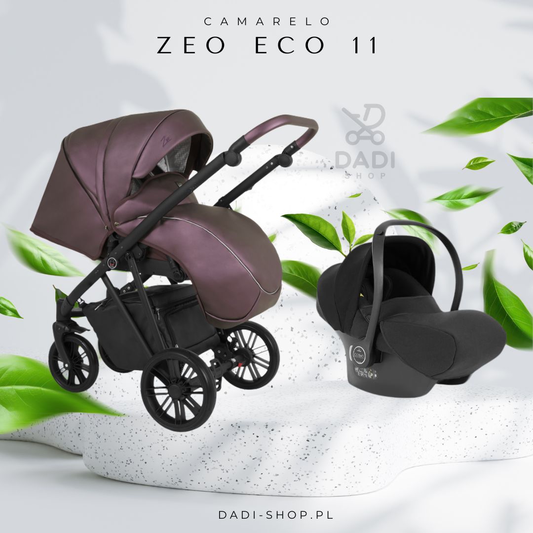 Zeo Eco 11 3w1 to wózek z prezentacją spacerówki i fotelika Cosmo Avionaut, łączący funkcjonalność i bezpieczeństwo, idealny na każdy etap podróży z maluszkiem.